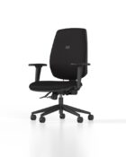 High back task chair with ergonomic adjustable settings.