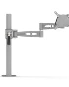 Kardo Range - Single monitor arm in silver