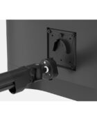 Close up of a Levo VESA monitor arm plate