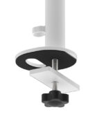 Close up of a single monitor arm - through desk clamp