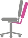 Knee-tilt, ergonomic chair mechanism