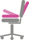 Synchro mechanism for ergonomic chairs