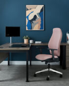 Senator Torasen Orthopaedica - 300 Series Ergonomic Task Chair with adjustable arms and a polished 5 star castor base in an office environment.