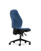 Ergonomic Chair - Orthopaedica 100 Series by Senator Torasen. Finished in a Blue upholstery. High back, no arms and either a synchro or independent mechanism.