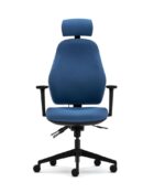 Front view - Senator Torasen Orthopaedica 100 Series Task Chair with fully upholstered ergonomic back. High back with optional headrest and arm options.