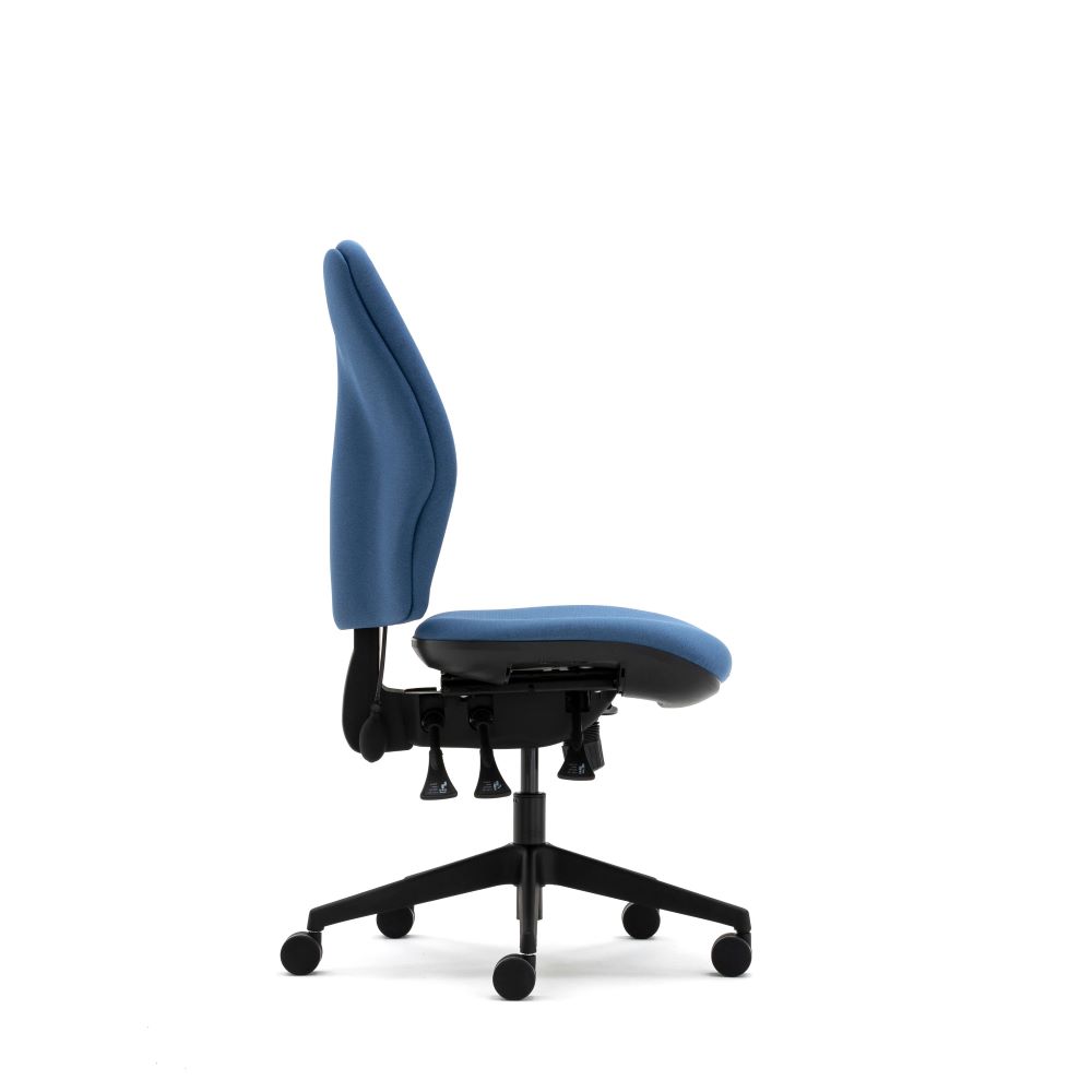 Torasen 200 Series ergonomic chair with optional arms and black 5 star castor base.