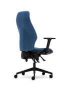 Senator Torasen Orthopaedica 300 Series Range. Ergonomic task chair with era fabric upholstery, adjustable arms and black components.