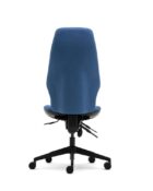 Back view - Ergonomic Task Chair. Senator Torasen Orthopaedica 300 Series Range. Finished in an era fabric upholstery and black components. Choose between an independent or synchro mechanism, and ergonomic features.
